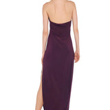 Plum halter dress