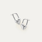 Padlock heart huggies