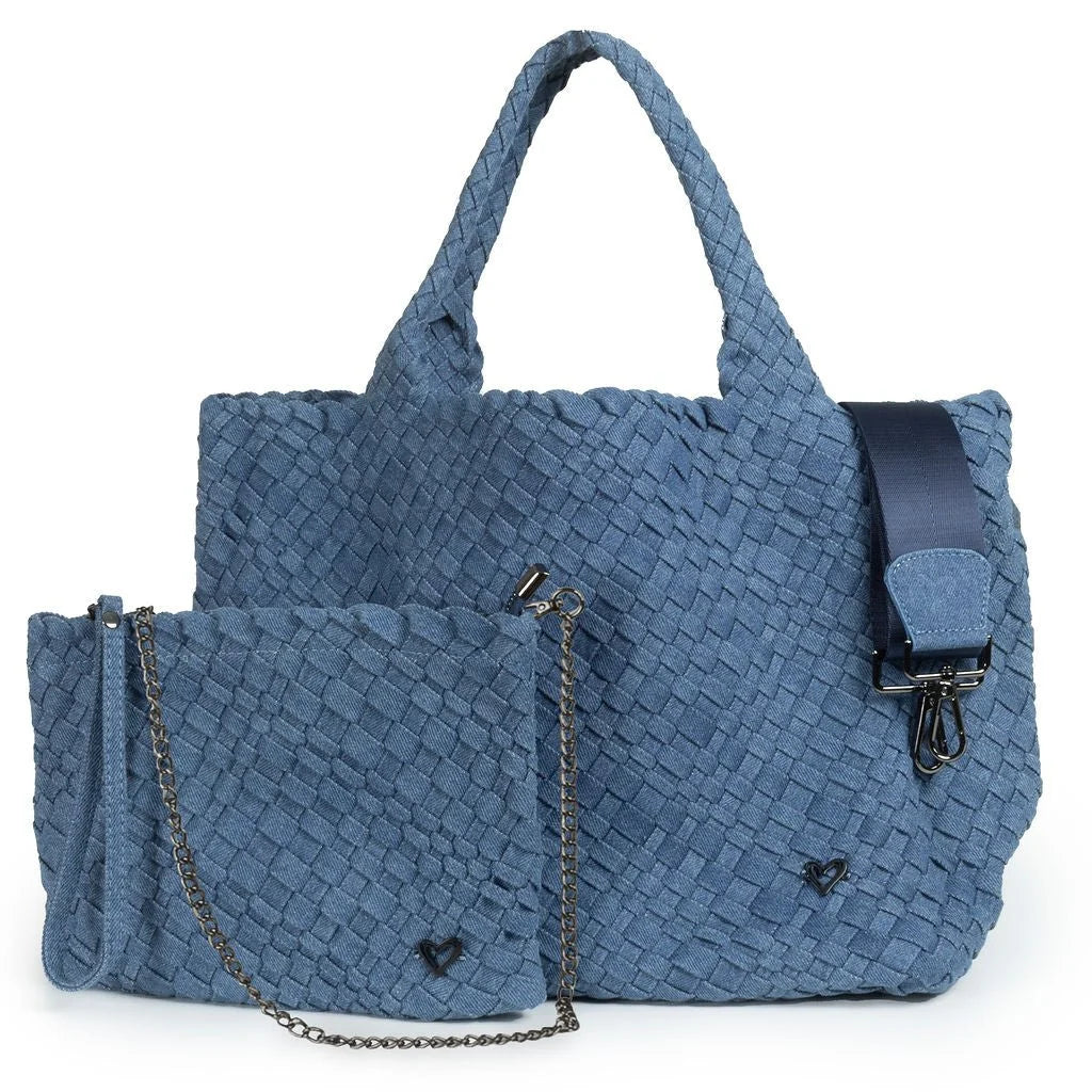London woven tote
