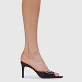 Bre 80 mule | Black suede studio