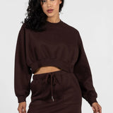 Espresso cropped sweater