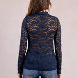 Midnight lace top