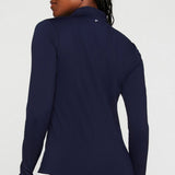 Feather half zip top