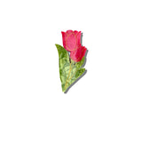 Hand painted Vintage Tulip Hair clip