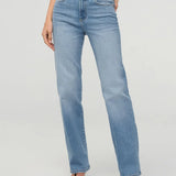 Performance Denim High rise straight