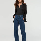 Performance barrel denim