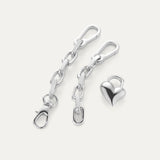 Padlock heart bracelet