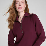Air essential Half zip | Plum berry