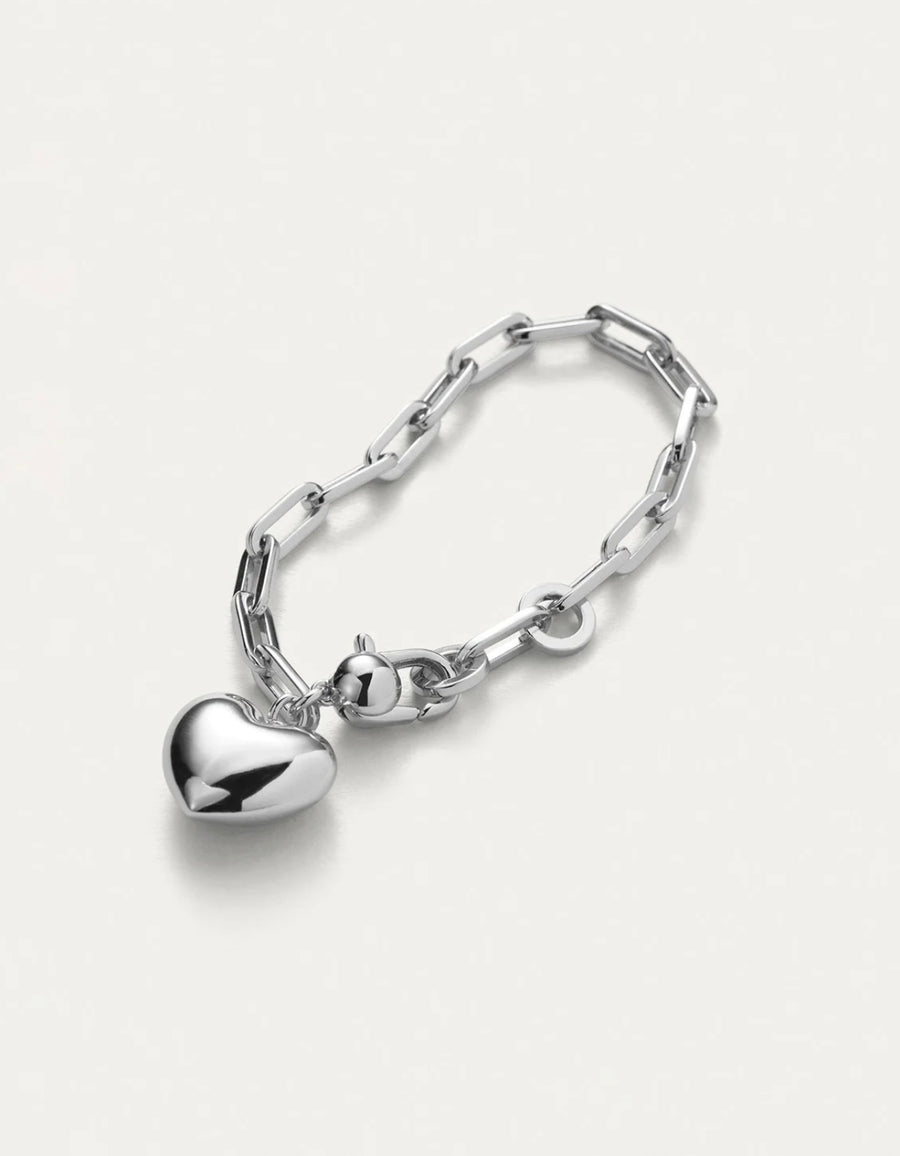 Puffy heart bracelet