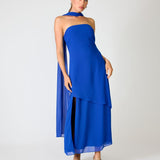 Azure coast scarf dress