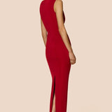 Crush drape maxi