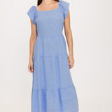 Aqua Linen Dress