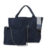 London woven tote