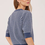 Hildi cardigan | navy stripe