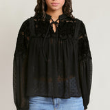 Velour blouse