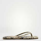 Square toe exotics | sand skin