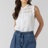 Chase top | white