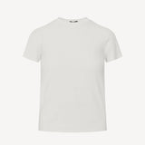Pima Cotton stretch tee | chalk