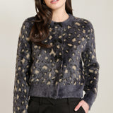 Leopard box cardigan