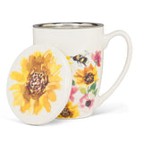Sunflower Mug & Strainer