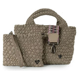 Brandon small woven tote