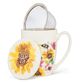Sunflower Mug & Strainer