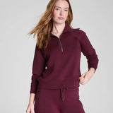 Air essential Half zip | Plum berry