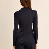 Second mock neck | navy