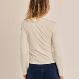 Second mock neck | cream