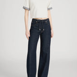 Off duty drawstring bow pant