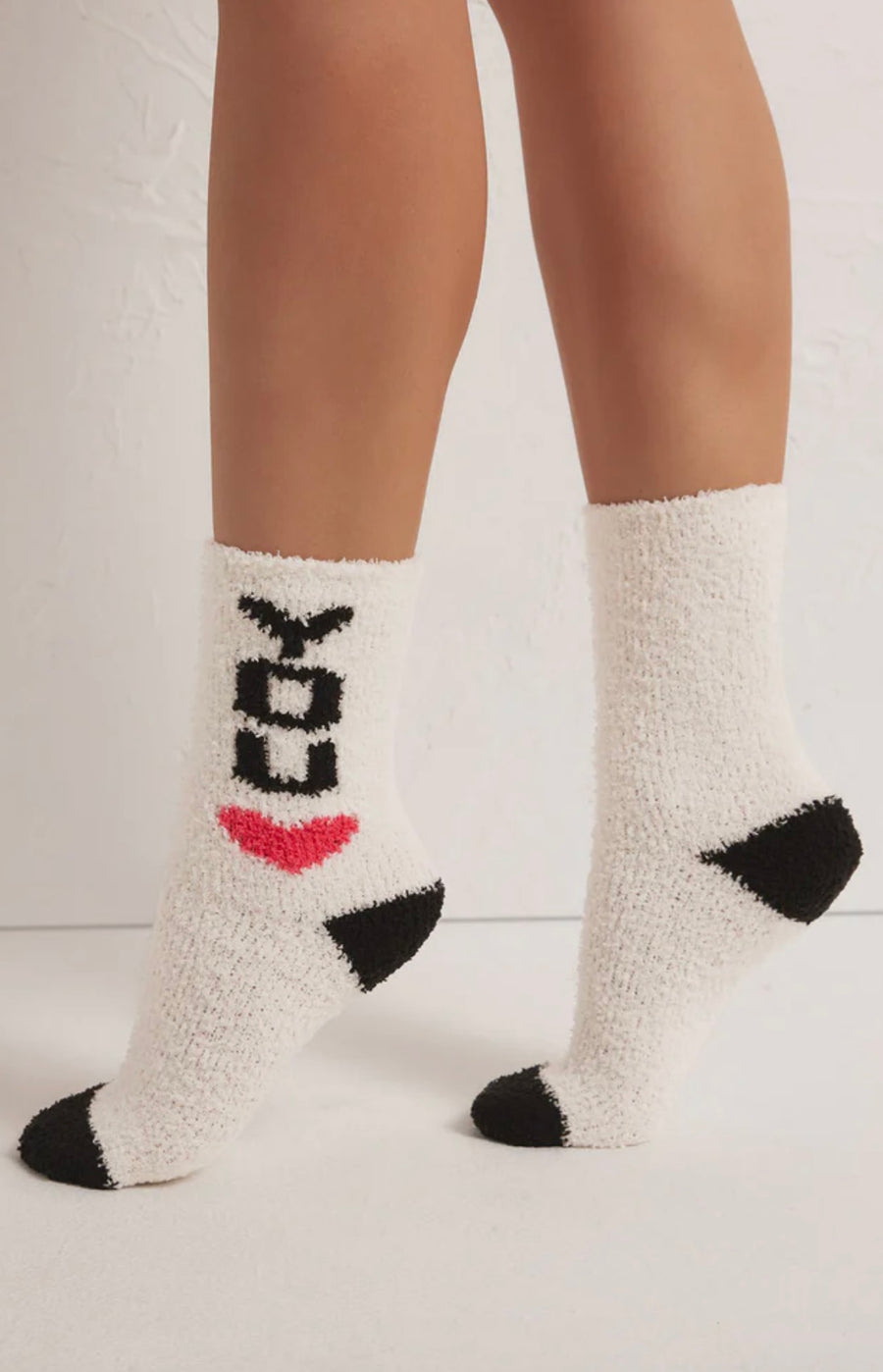 Love you plush socks | 2 pack