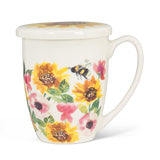 Sunflower Mug & Strainer