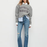 Cropped Collegiate pullover