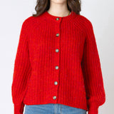 Candy apple cardigan