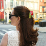 Hand painted Vintage Tulip Hair clip