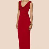 Crush drape maxi