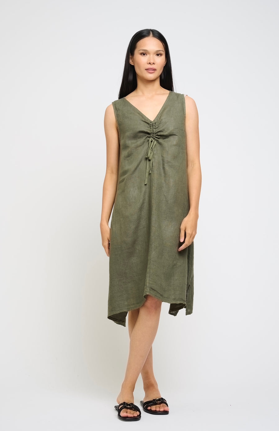 Vine linen dress