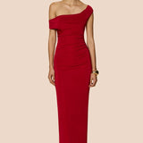 Crush drape maxi