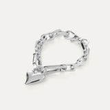 Padlock heart bracelet