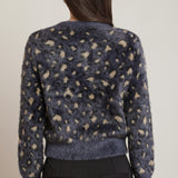 Leopard box cardigan