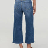 Performance Denim High rise wide leg crop