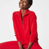 Air essential Half zip | cherry