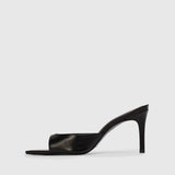 Bre 80 mule | Black suede studio