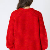 Candy apple cardigan