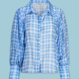 Blue check shirt