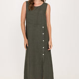 Mahogany Linen Dress