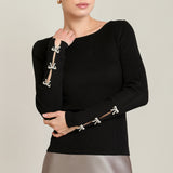Bow knit top