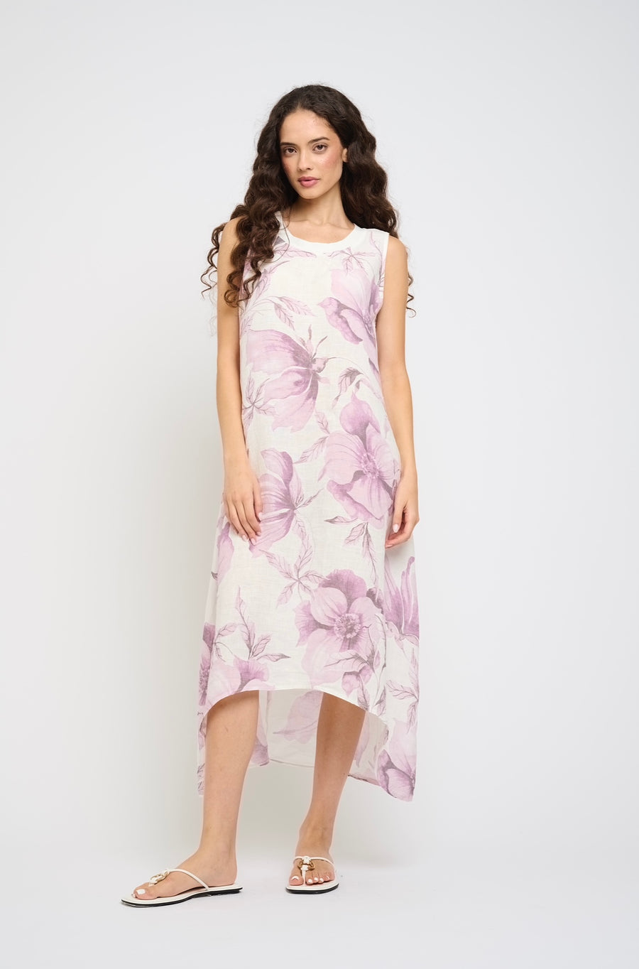 Mini linen dress