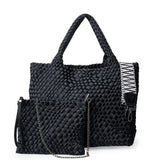 London woven tote