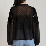 Velour blouse